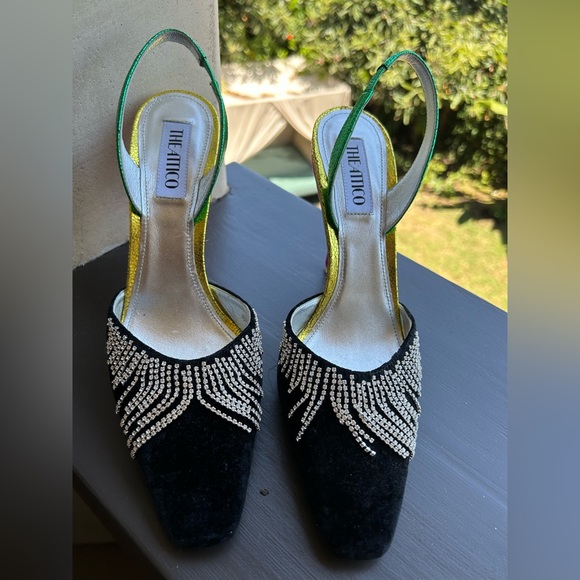 THE ATTICO Black and multi color heels - Picture 3 of 5